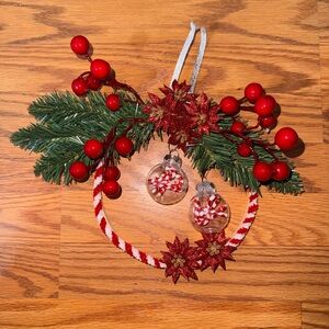 Festive Red and Green Holiday Wreath